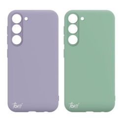 Twin Silicone Case Samsung Galaxy S23 Plus - Violet Turquoise