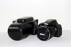 Nikon P900 Case Bolinus Premium Pu Leather Fullbody Camera Case Bag Cover For Nikon Coolpix P900 P900S Camera With Neck Strap -black