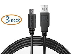 Micro USB Cable 3 Pack High Speed Data And Charging Cable For Galaxy S7 Edge S6 S4 Note 5 4 3 Nexus LG Android Smartphones And More