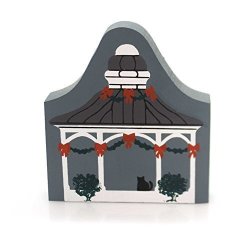 Cats Meow Village Reversible Bandstand Wood Retired Christmas 118