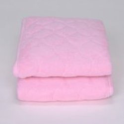 Royal Heritage Home Pink Quilted Terry Sheet Savers With Ties - Set Of 2