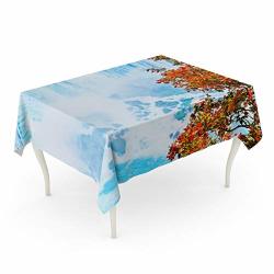 Tarolo Rectangle Tablecloth 60 X 84 Inch Colorful Air View Of Niagara Falls From Canadian Side In Autumn Green America American Boat Table Cloth