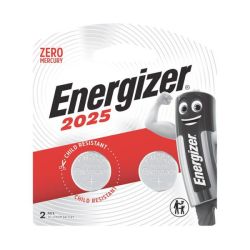 Energizer - Button Battery 3V 2025 2PACK - 6 Pack
