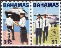 Bahamas 1983 Customs Co-op Council Sg 649-50 Complete Unmounted Mint Set