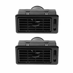 Black VOSAREA 2Pcs 60mm Dashboard Air Vent Outlet Air Conditioning Deflector Roof Side for Car Camper ATV A1176