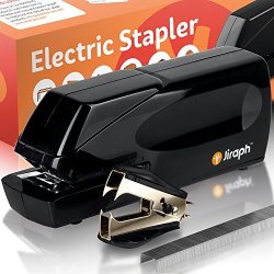 Electric Jiraph Stapler With Staple Remover And 25-sheet Capacity Loaded With Staples