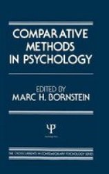Comparative Methods In Psychology Hardcover