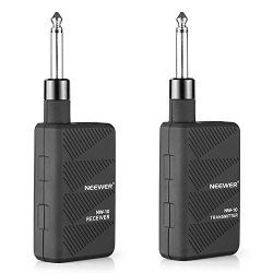 Neewer Black 2.4GHZ Audio Wireless Digital Guitar Transmitter And Receiver With Batteries