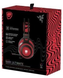 Razer - Nari Ultimate Pewdiepie Edition Wireless 7.1 Surround Sound Gaming Headset Thx Spatial Audio Cooling Gel Infuse Pc gaming