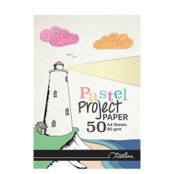 Project Pads A4 80GSM Pastel Assorted Colours - 50 Sheet