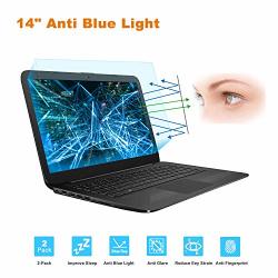 2 Pcs 14" Laptop Anti Blue Light Anti Glare Screen Protector Compatible Hp Pavilion 14 Hp Chromebook 14 Hp Stream 14 Acer Chromebook 14 Acer Aspire 14 Asus Vivobook 14 Screen Protector