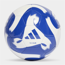 Adidas Tiro Club White royal Blue Soccer Ball Size 4