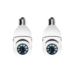 Set Of 2 - Light Bulb Intelligence Camera