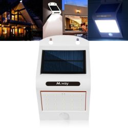 Solar Power 20 LED Waterproof Pir Motion Sensor Wall Light Outdoor Garden Lamp