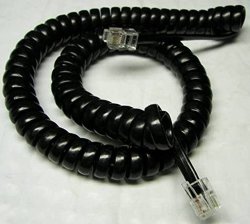 10 Pack Of Black 9' Ft Handset Coiled Cords For Digium Ip Phone Sip A22 A25 D40 D45 D50 D60 D62 D65 D70 D80