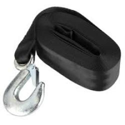Winch Strap With Fitting Kit - 50mm X 4.6m - Small Hook