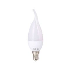 230VAC 5W E14 Dimmable Warm White LED Flame Candle Lamp