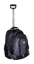 Meridian 53cm Point Nylon Single Pole Rolling Backpack Black Grey