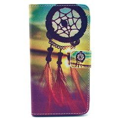 Mybase Magnet Design Colorful Painted Wallet Style Pu Leather Folio Case Cover For LG G3