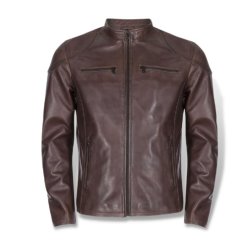 Brando Russel Brown Leather Jacket - Large