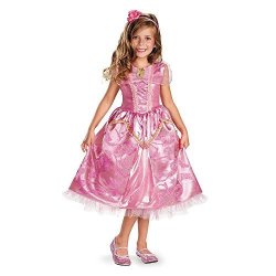 Disguise Costumes - Toys Division Disguise Disney's Sleeping Beauty Aurora Sparkle Deluxe Girls Costume 3T-4T