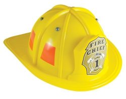 Aeromax Jr. Firefighter Helmet Yellow Adjustable Youth Size