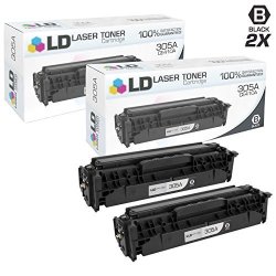 Ld Compatible Toner Cartridge Replacement For Hp 305A CE410A Black 2-PACK