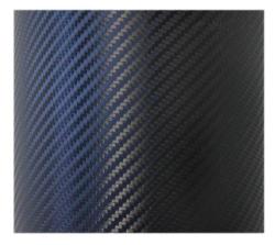 Carbon Fibre Sticker Roll - 30 Meter - Black