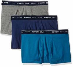 Kenneth Cole New York Men's Kenneth Cole Trunk 3 Pack-navy celestial medium Grey Heather Small