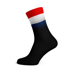 Netherlands Flag Socks - Large Black