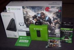 Xbox One S Gears Of War 4 Bundle + Vertical Stand Controller Stand And Remote