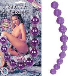 Purple Jelly Jumbo Thai Anal Beads