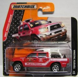 Matchbox Diecast Model Car 2015 59 120 Toyota Tacoma Pickup "lifeguard" 1 64 Scale New In Pack