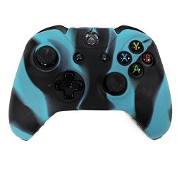 Hde Xbox One Controller Skin Silicone Rubber Protective Grip Case Cover For Microsoft Xbox 1 Wireless Gamepad Camo Marble Blue black