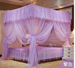 Kingkara 4 Corner Poster Bed Canopy Princess Bedding Curtain Canopy Mosquito Netting Twin Full Queen Mosquito Net Purple Twin Tw Prices Shop Deals Online Pricecheck