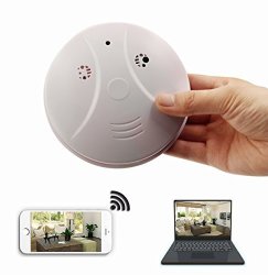 Daretang Wifi Hidden Camera Smoke Detector Nanny Spy Cam With 90 Wide View Angle And Motion Detection For Home Security Surveillance Apps For Ios android pc mac