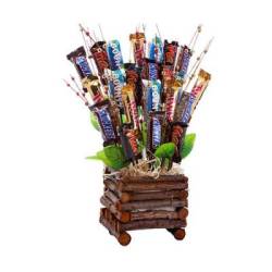 Springer Chocolate Bouquet With Twix Mars And Sneakers Chocolates