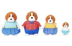 Li'l Woozeez Houndley Beagle Animal Family Of 4 Dogs With Cute Clothes