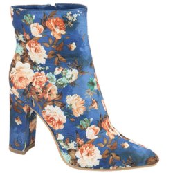 womens floral ankle boots