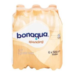 Bonaqua Litchi Flavoured Sparkling Water 500ML X 6