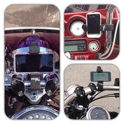 Cell Buckle - Motorcycle Phone Mount Iphone Bike Mount Phone Holder Samsung Mount And Handlebar Mount