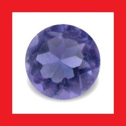 Iolite - Tanzanite Blue Purple Round Cut - 0.100CTS