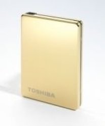 Toshiba Store Steel 1.8 Inch 250GB USB External Hard Drive - Gold