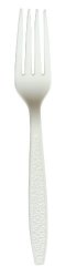 Daxwell Heavy Weight Polystyrene 7 1 8" Fork White Recyclable Box Of 100