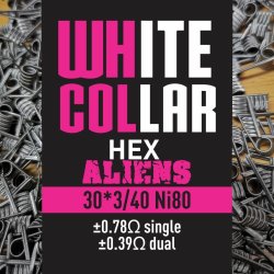 White Collar Coil Pink Hex Alien 30 3 40 NI80 Set Of 2