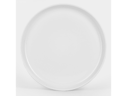 Flat Stackable Side Plates Set Of 4 White