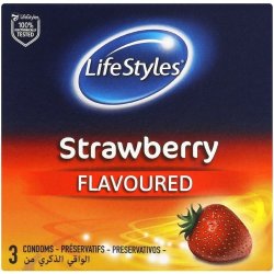 Lifestyle S Condoms Strawberry 3'S