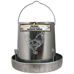 Harris Farms 1000293 Galvanized Hanging Poultry Feeder 15 Lbs Metal