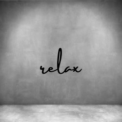 Relax - L 450MM Matt Black Font 4