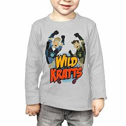 Erin Forman Kids Children Popular Celebrity Long Sleeve Wild Kratts Logo Gray 4 Toddler